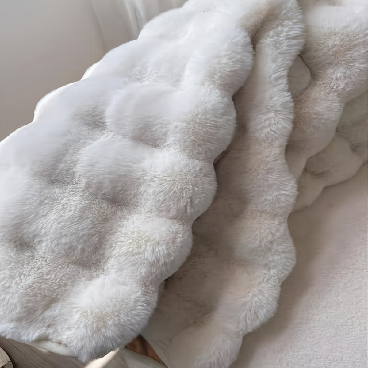 Cloud Comfort Round Bubble Rug Soft Fluffy