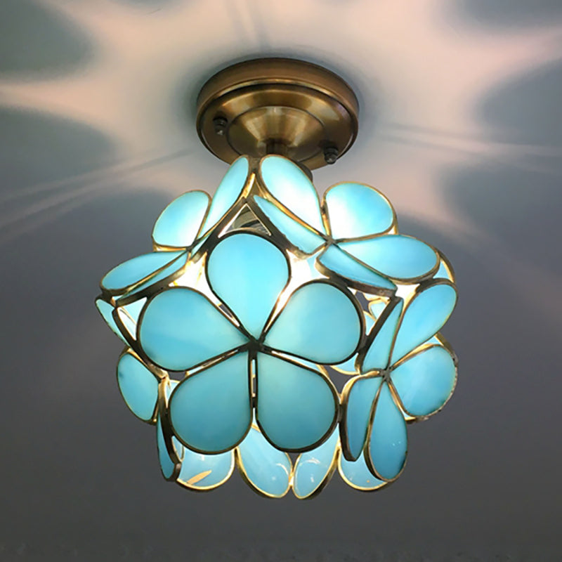 Retro Flower Ceiling Light Colourful Vintage