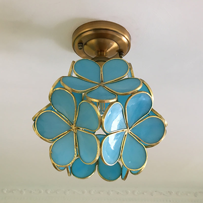 Retro Flower Ceiling Light Colourful Vintage