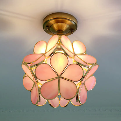 Retro Flower Ceiling Light Colourful Vintage