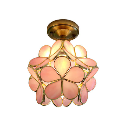 Retro Flower Ceiling Light Colourful Vintage