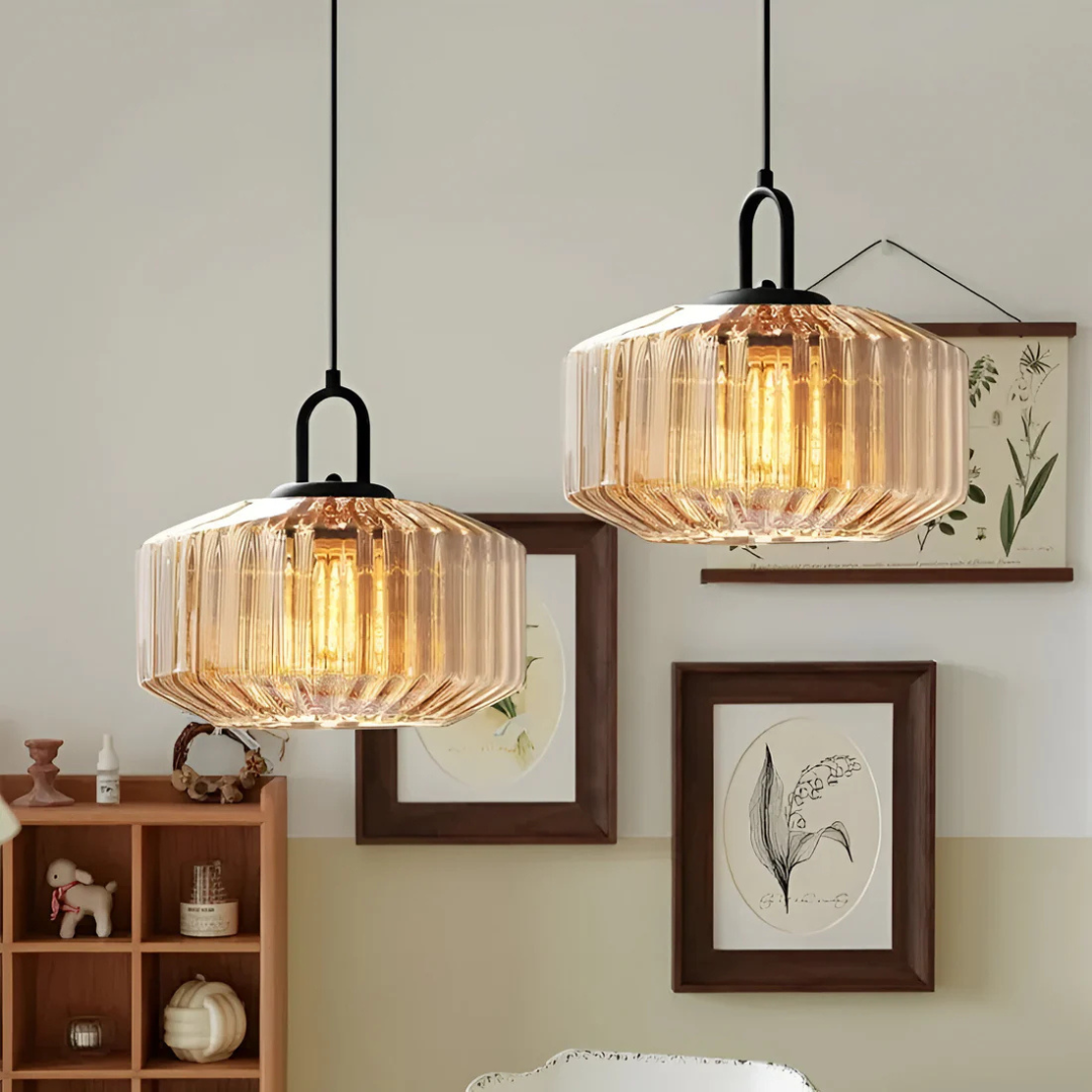 Mireta Glass Pendant Light Retro Coloured
