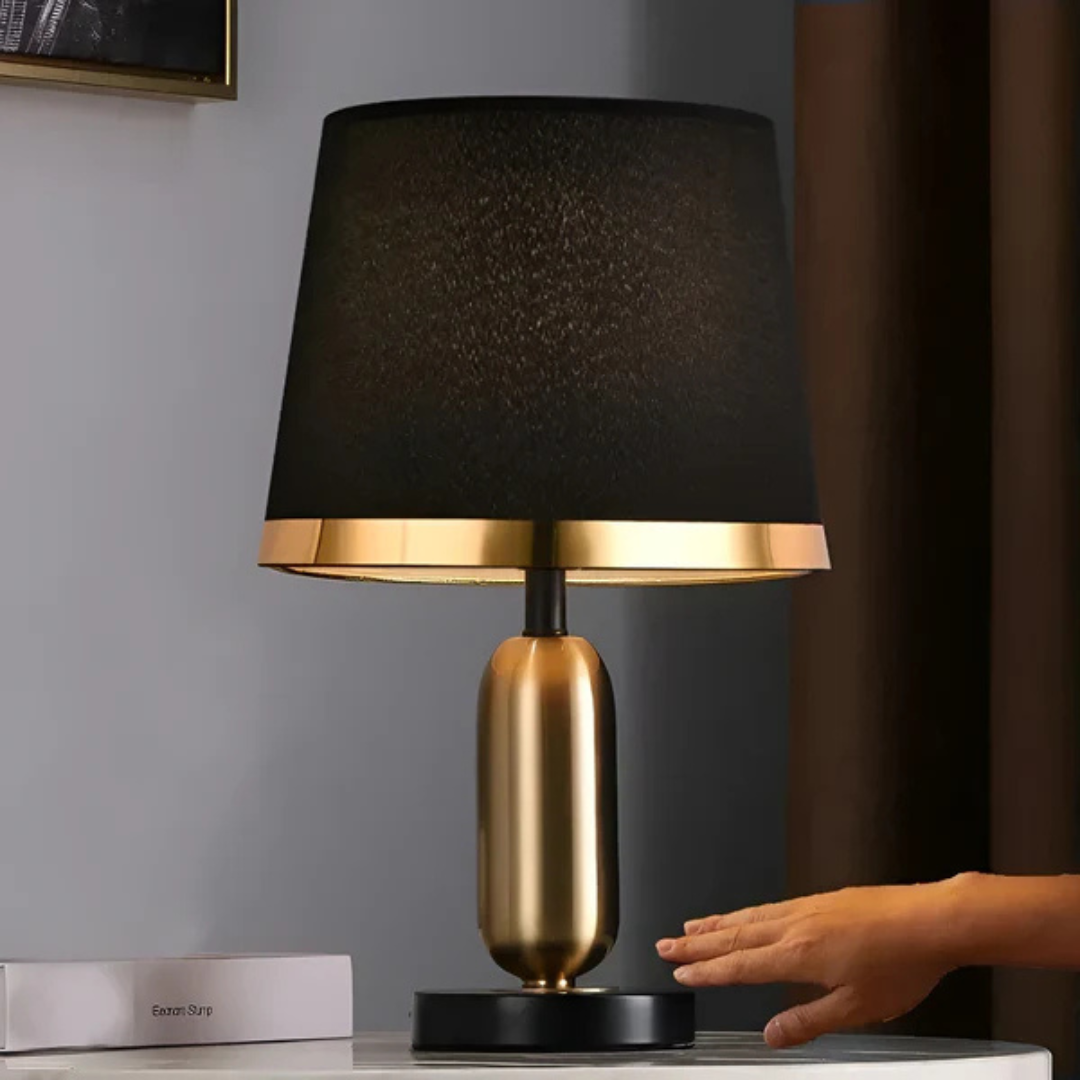Vintage Black & Gold Table Lamp Modern