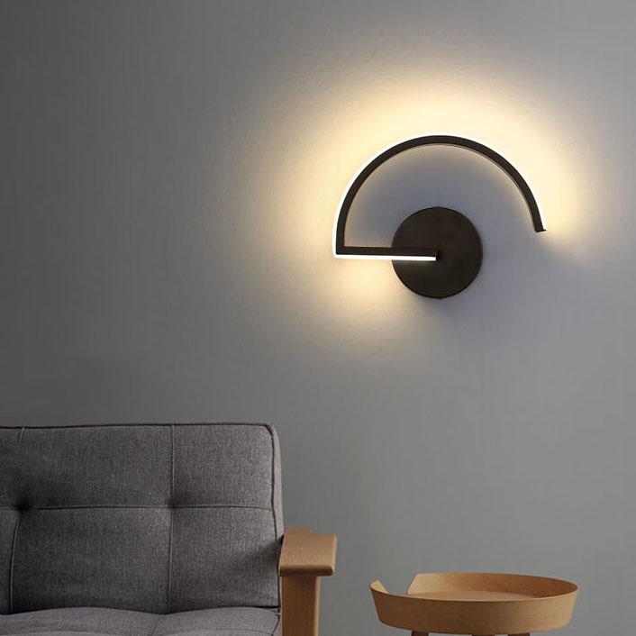 Curves Line LED Wall Light Modern Minimalist