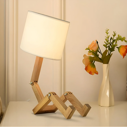 Rilna Table Lamp Flexible Wooden Design
