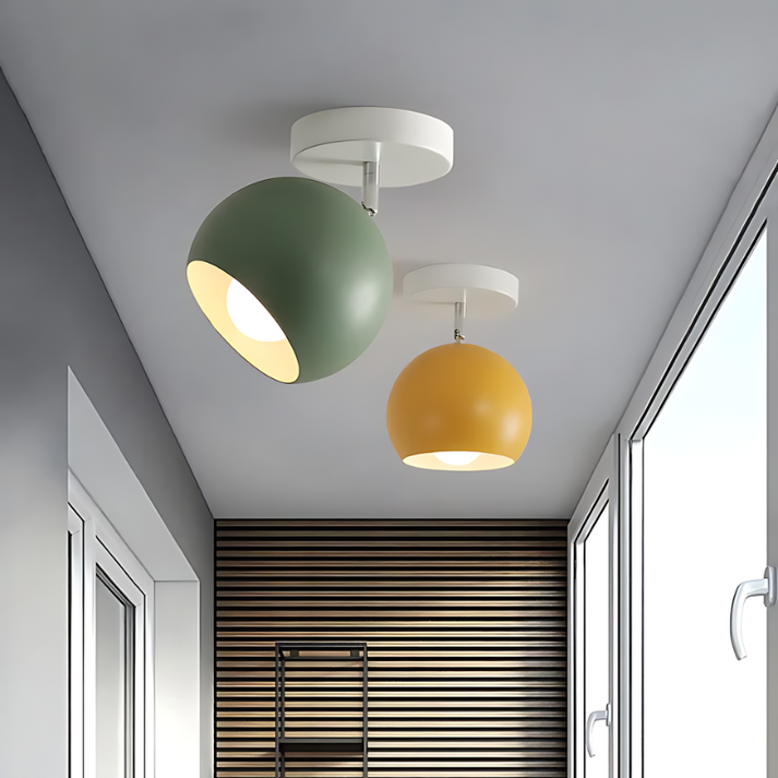 Nordic Macaron Ceiling Light Modern Round