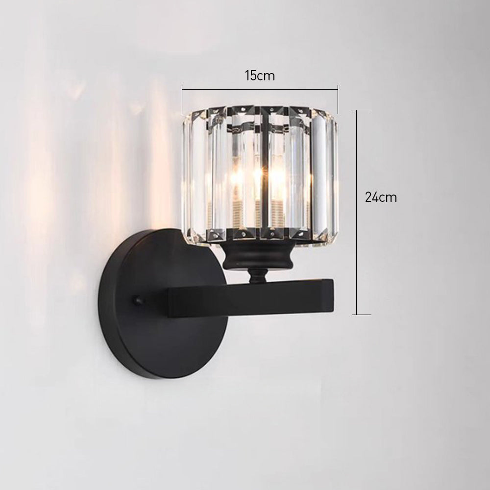 Crystal Wall Light Modern Glass & Iron