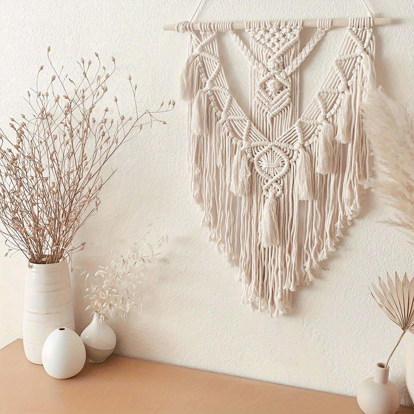 Bohemian Macrame Wall Hanging Handcrafted