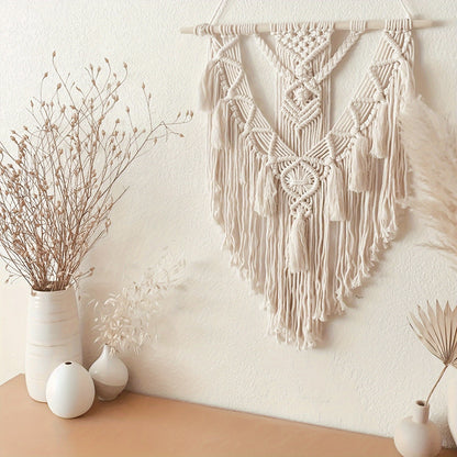 Bohemian Macrame Wall Hanging Handcrafted