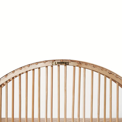 Round Bamboo Wall Shelf Handmade Boho