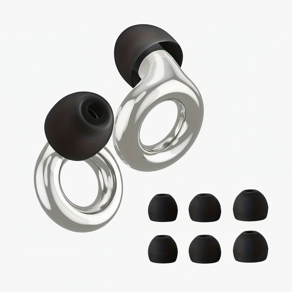 Ear Plugs Reusable Silicone Noise Cancelling