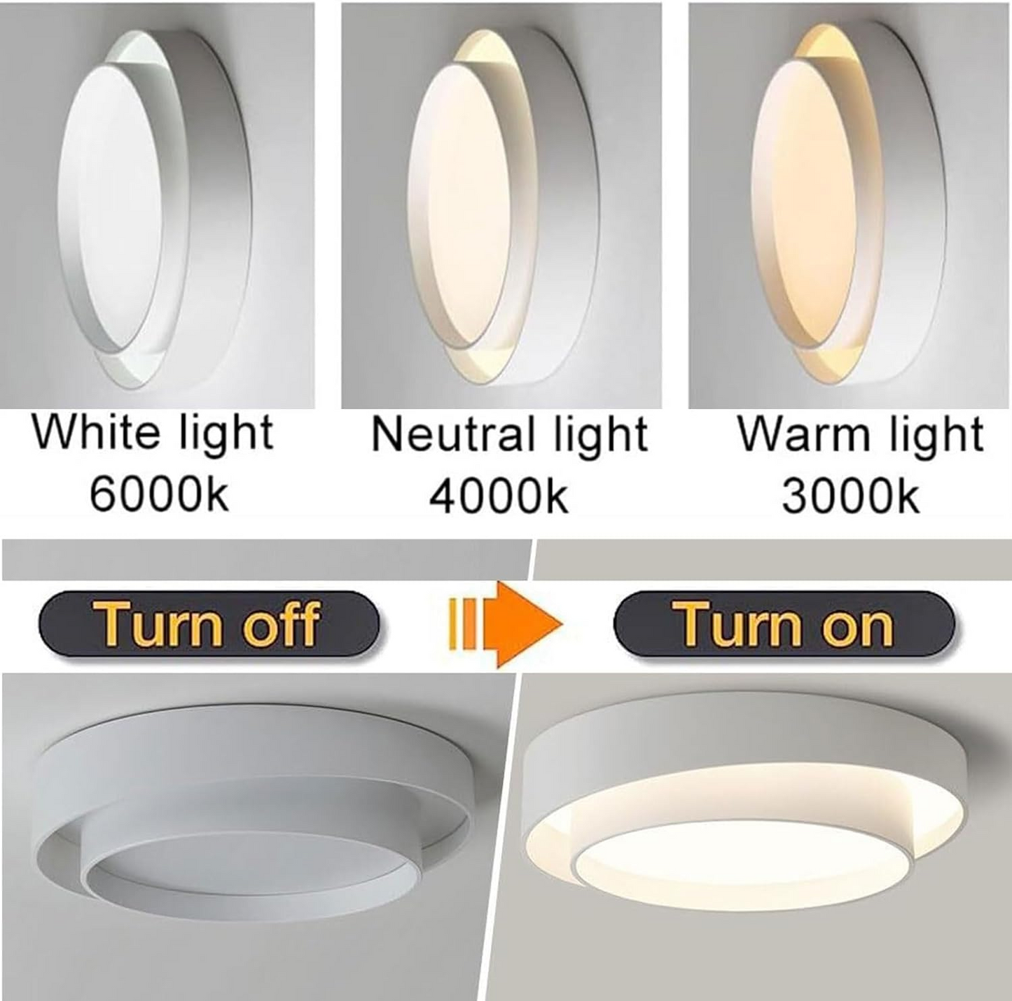 Nordic Round LED Ceiling Light Modern