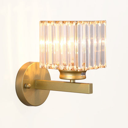 Crystal Wall Light Modern Glass & Iron