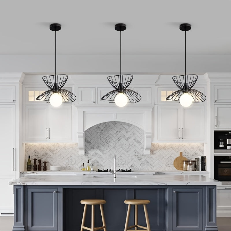 Retro Black Pendant Light Adjustable