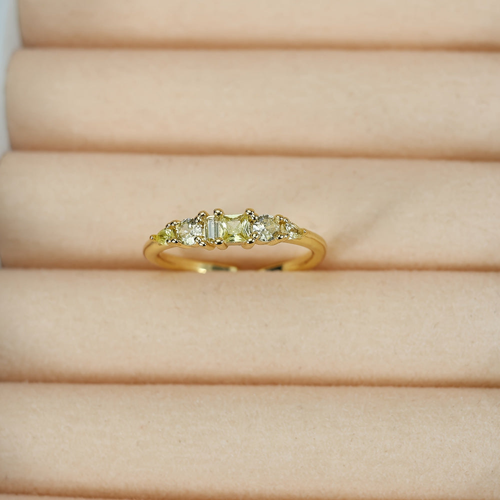 Mothers Day Gold Ring Set Stackable