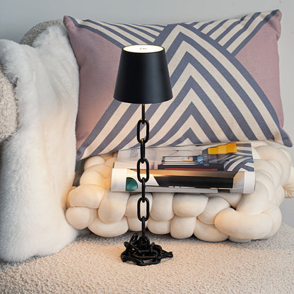 Modern Chain Link Table Lamp Rechargeable