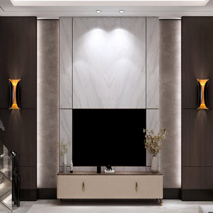 Modern Curl Wall Sconce Black Metal Indoor