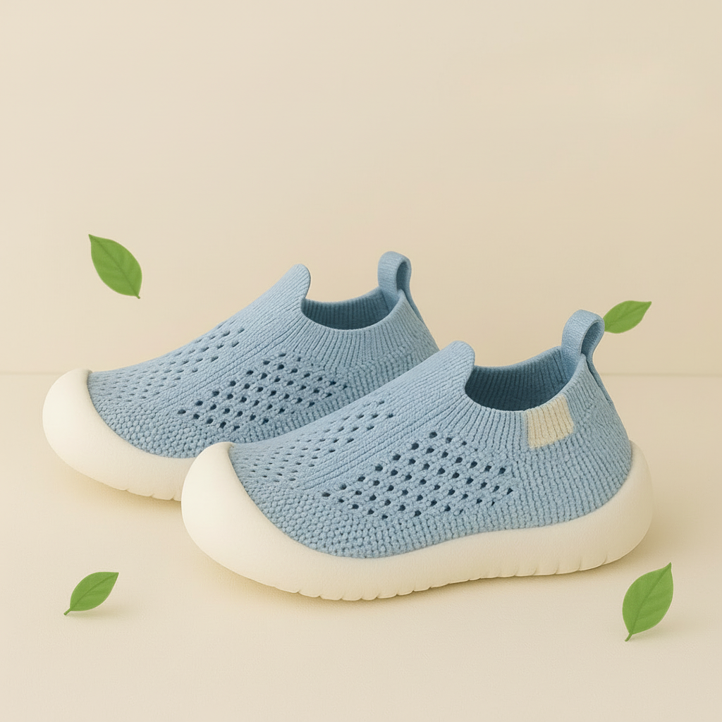 Kids Sneakers Breathable Mesh Slip On Shoes