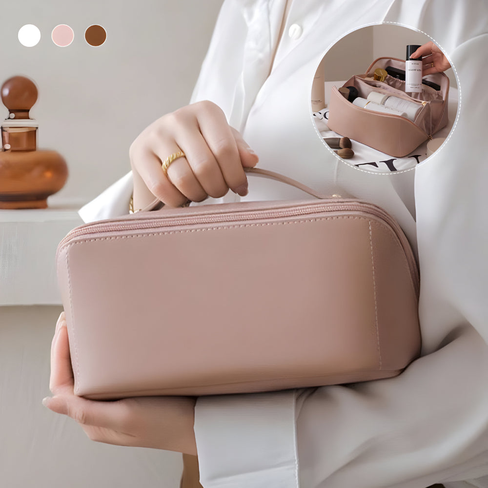 Makeup Bag Travel Organizer PU Shell