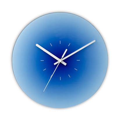 Sunset Glass Wall Clock Modern Gradient
