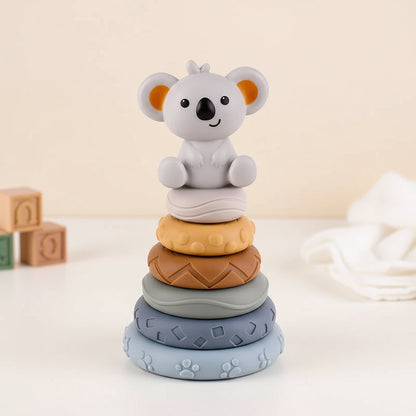 Baby Stacking Toy Sensory Teething Cubes