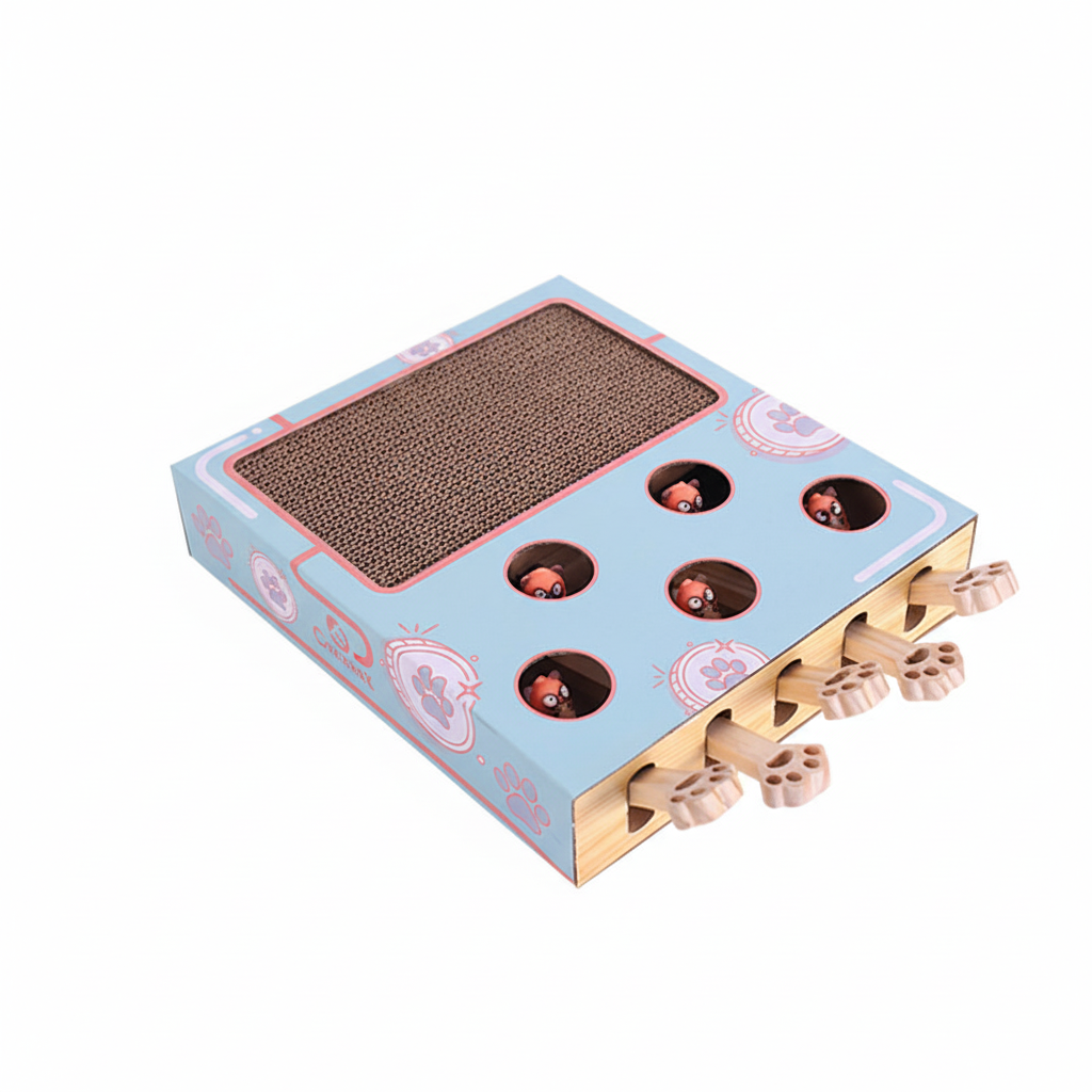 Cat Scratcher Puzzle Box Interactive Toy