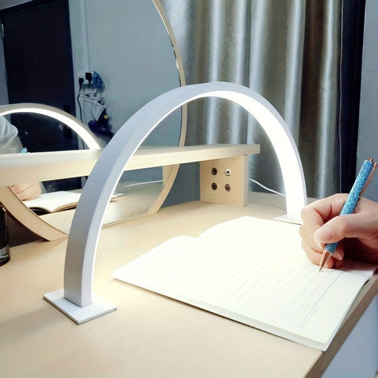 Crescent Moon LED Desk Lamp Adjustable USB