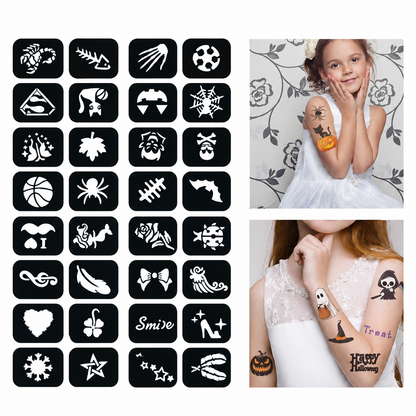 Glow Dark UV Body Paint Set Parties