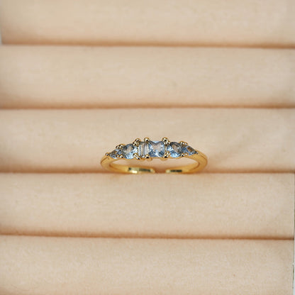 Mothers Day Gold Ring Set Stackable