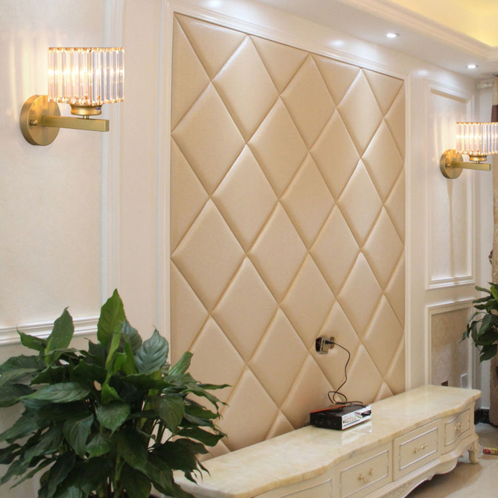 Crystal Wall Light Modern Glass & Iron
