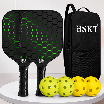 Pickleball Paddle Set Fiberglass Lightweight