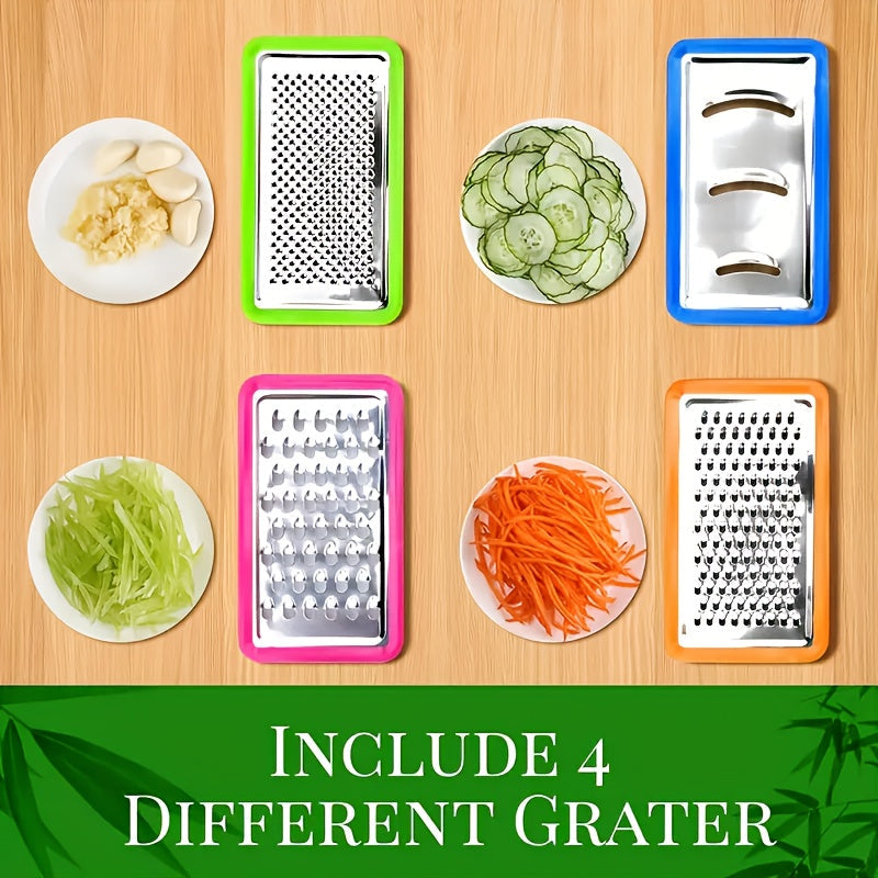 Bamboo Cutting Board With Storage Trays &