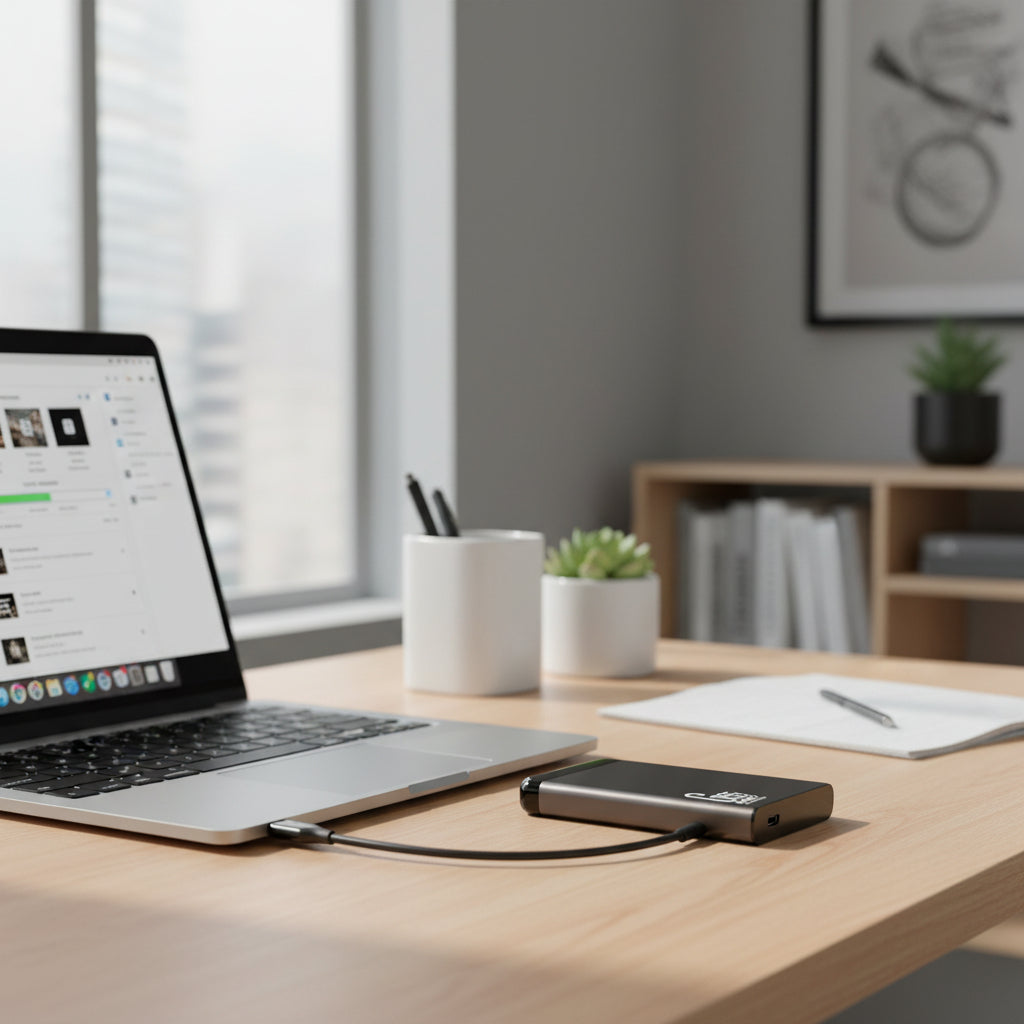 External Hard Drive Portable SSD USB Slim