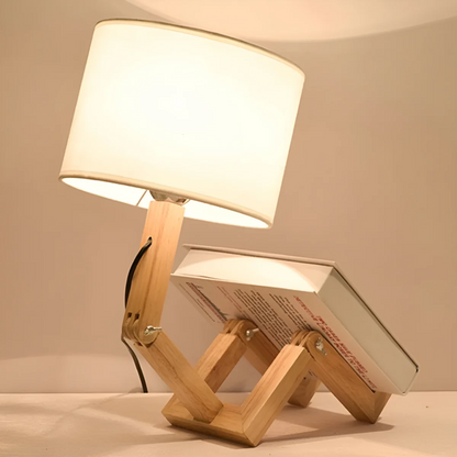 Rilna Table Lamp Flexible Wooden Design