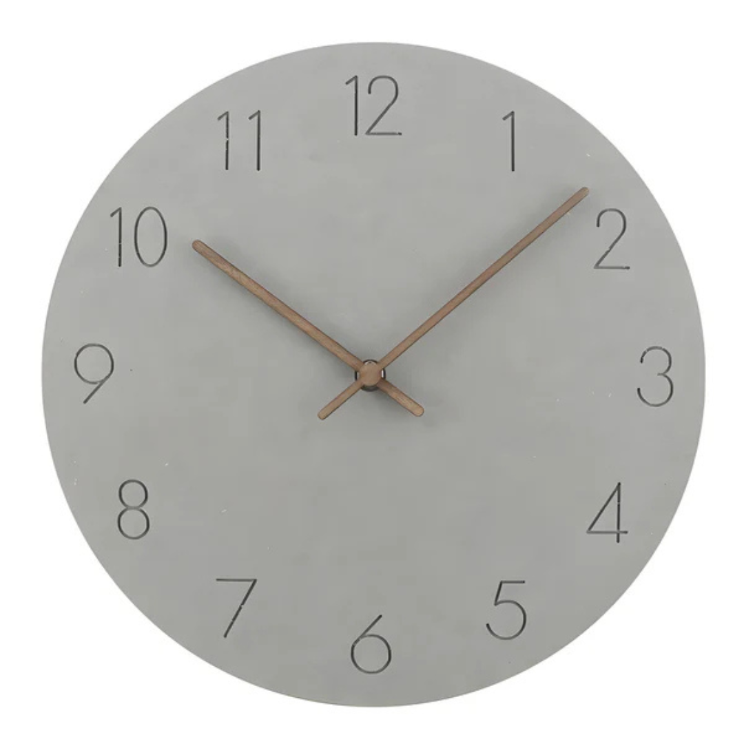 Nork Minimalist Wall Clock Contemporary Wood