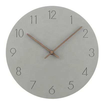 Nork Minimalist Wall Clock Contemporary Wood