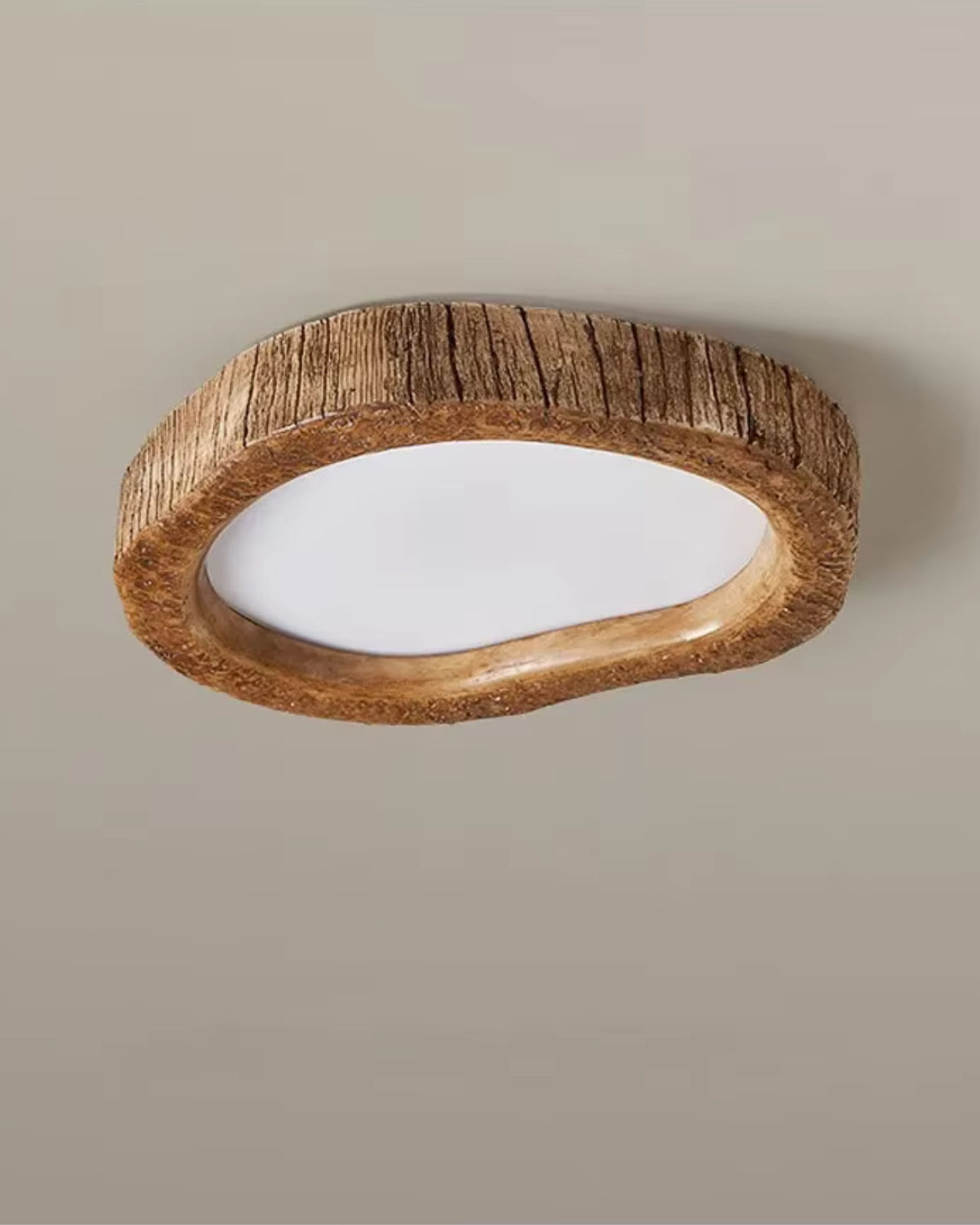 Le Halo Bois Ceiling Light Rustic Wood