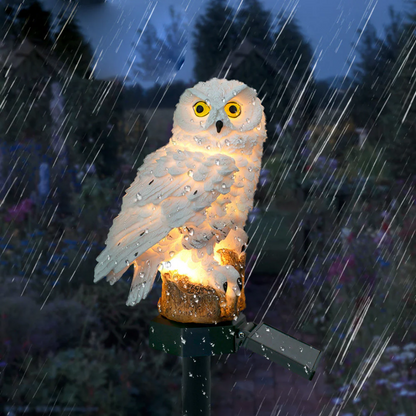 Garden Light Solar Owl Outdoor Pathway Stake
