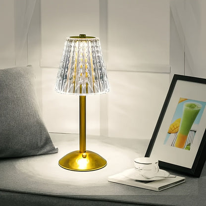 Crystal Touch Table Lamp USB Rechargeable