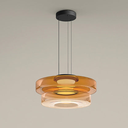 Glass Pendant Lamp Bauhaus Style Hanging