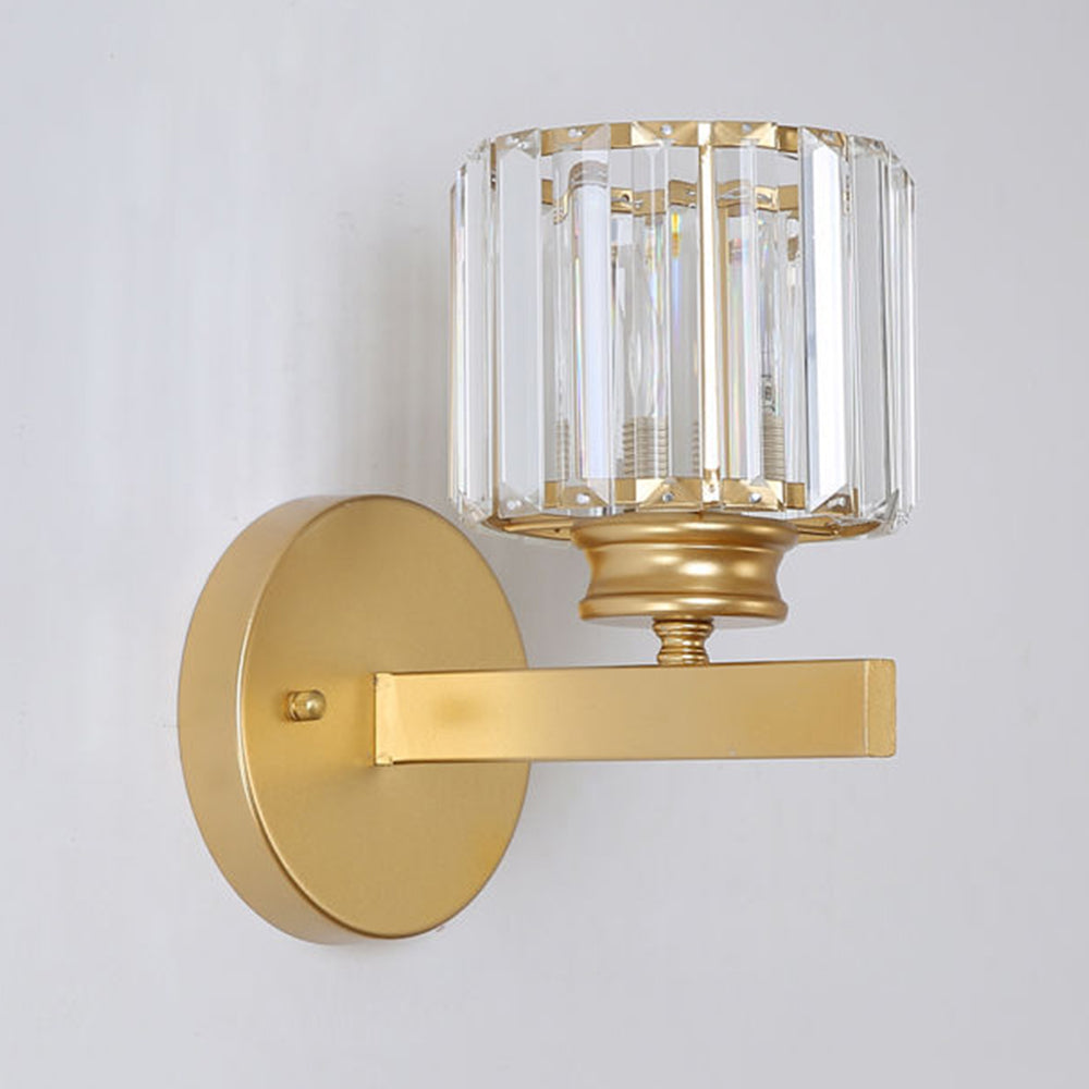 Crystal Wall Light Modern Glass & Iron
