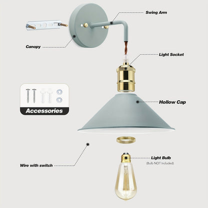 Modern Metal Wall Sconce Industrial Oil