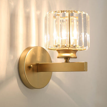 Crystal Wall Light Modern Glass & Iron