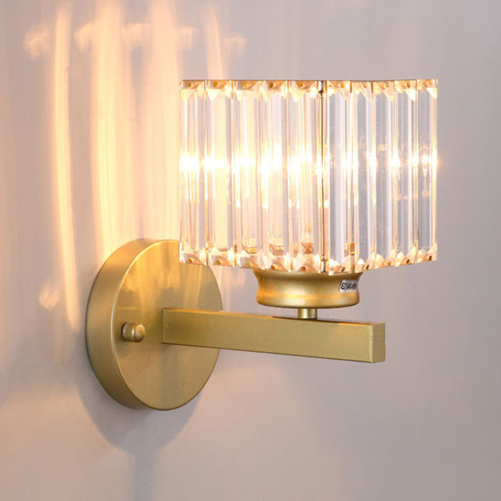 Crystal Wall Light Modern Glass & Iron