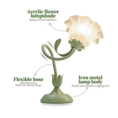 Floral Table Lamp USB Powered