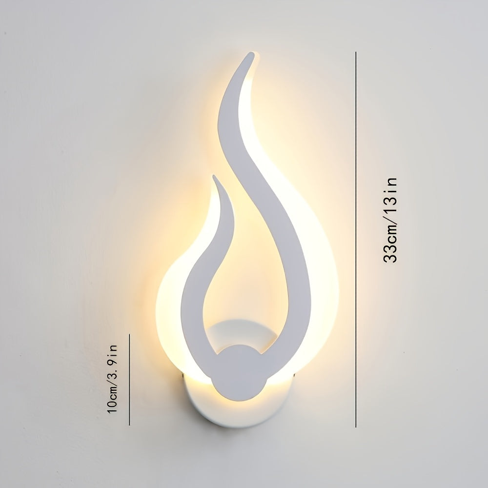 Modern Flame LED Wall Light 10W Warm