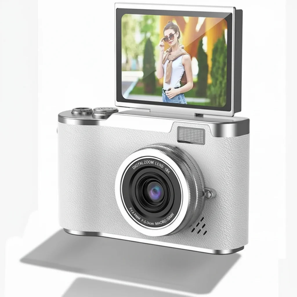 Digital Camera 4K Flip Screen 48MP 8X