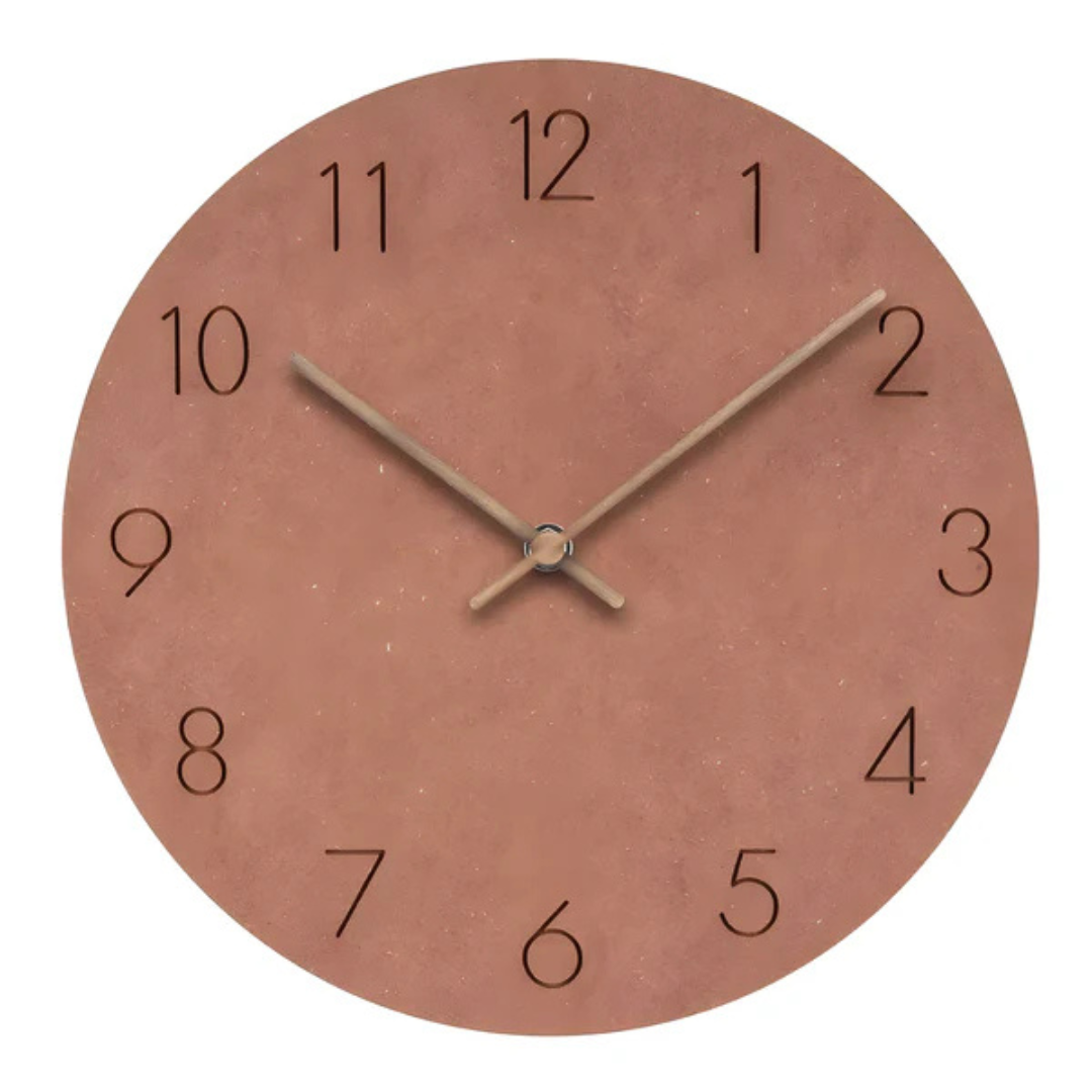 Nork Minimalist Wall Clock Contemporary Wood