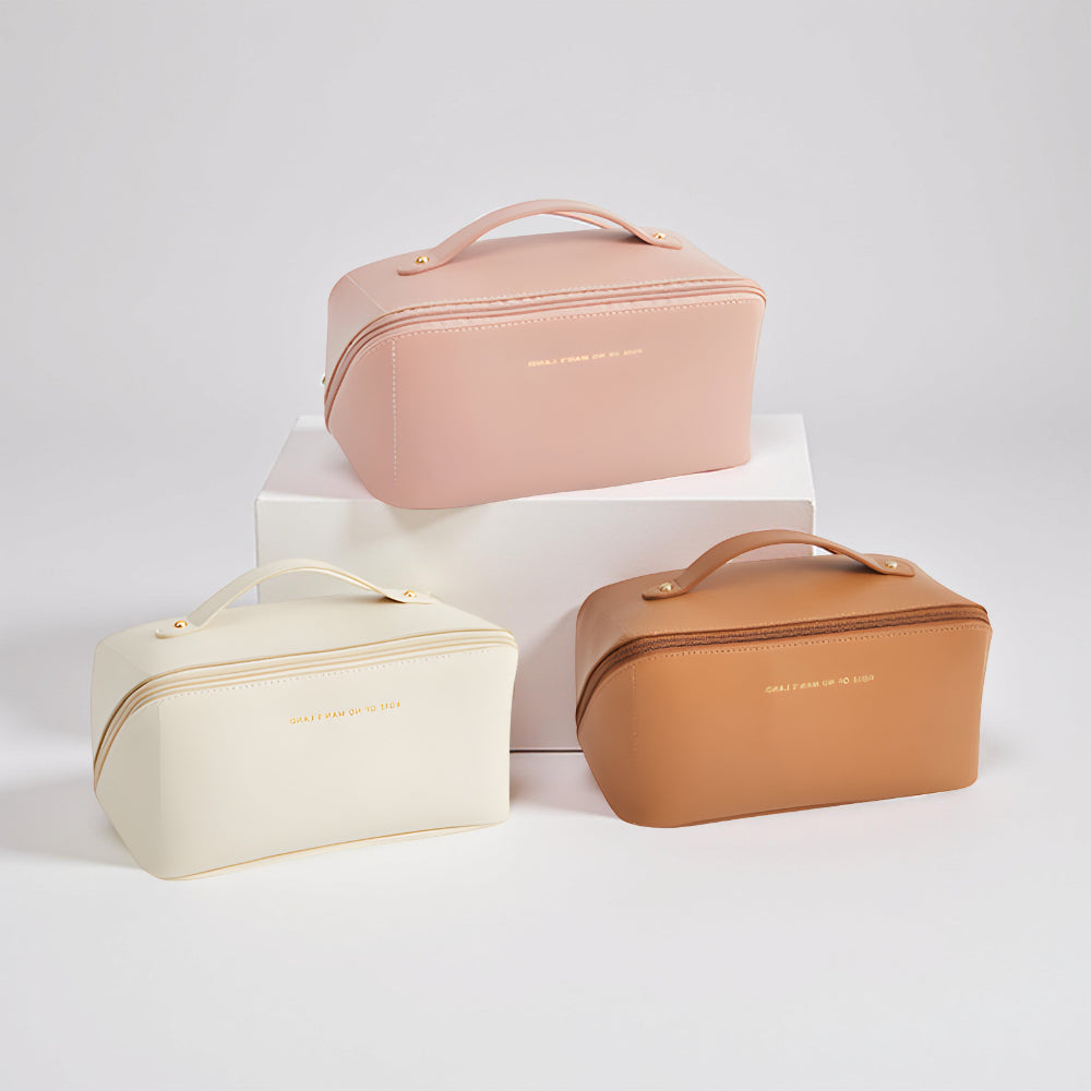 Makeup Bag Travel Organizer PU Shell