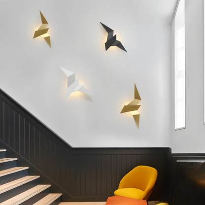 Origami Wall Lamp Unique Modern Indoor LED